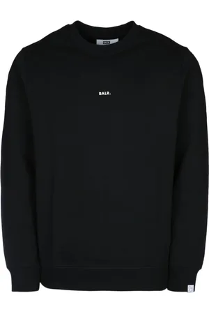 BALR. Sweathshirts & Hoodies, Herre, Sort, M, Regular Fit Crewneck Sweatshirts