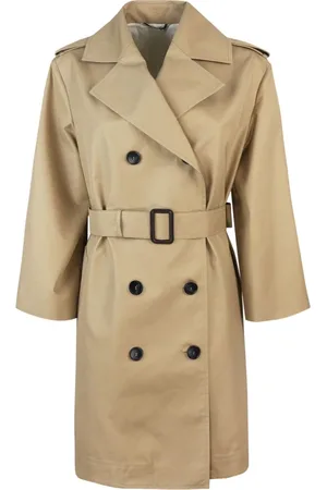 Max Mara Frakke, Dame, , S, Bomuld, Vandafvisende Trench Coat