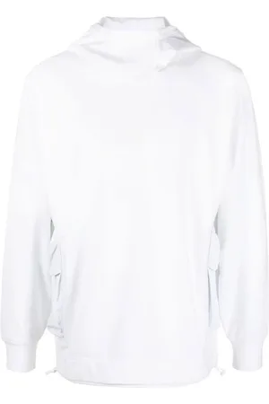 C.P. Company Sweathshirts & Hoodies, Herre, Hvid, XL, Bomuld, Cargo-Pocket High-Neck Hoodie