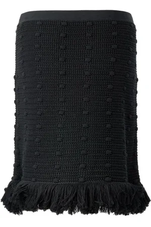 Bottega Veneta Nederdel, Dame, Sort, L, Bomuld, Elegant Sort Bomuldskjole