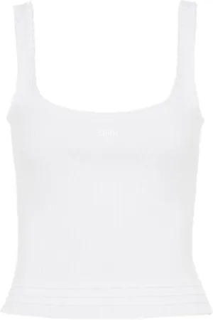 Chloé Top, Dame, Hvid, L, Bomuld, Hvid, flæsebesat skjorte med broderi