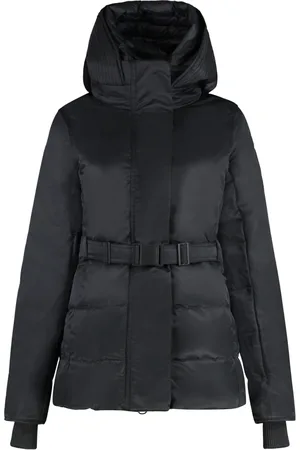 Canada Goose Jakke, Dame, Sort, L, Uld, Teknisk stofjakke med hætte og gåsedun