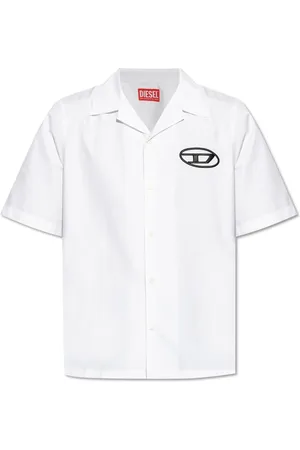 Diesel Skjorte, Herre, Hvid, 3XL, Bomuld, S-Mac-C Skjorte