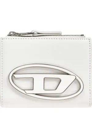 Diesel Tilbehør, Dame, Hvid, ONE SIZE, Læder, Wallet 1DR Bi-Fold ZIP II