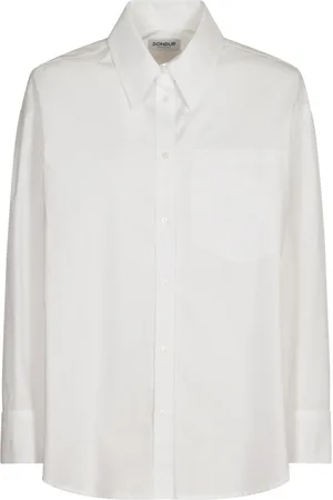 Dondup Bluser & Skjorter, Dame, Hvid, S, Uld, Stilfuld Denim Jeans Kollektion