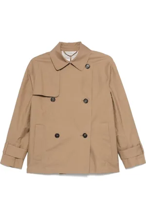 Max Mara Frakke, Dame, Brun, M, Uld, Brun Cube Frakke