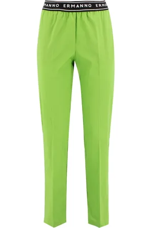 ERMANNO SCERVINO Bukser, Dame, Grøn, M, Bomuld, Sofistikerede chinos med lige ben