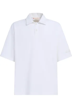 Marni Top, Herre, Hvid, M, Bomuld, Oversized Polo Shirt