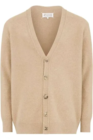 Maison Margiela Strik, Dame, , S, Uld, Uld V-hals Striktrøje