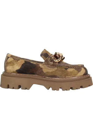 Casadei Sko, Dame, Grøn, 37 EU, Læder, Loafers