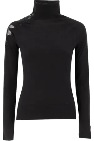 ERMANNO SCERVINO Strik, Dame, Sort, S, Uld, Turtleneck Sweater
