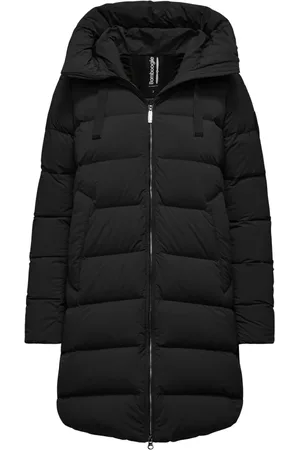 Bomboogie Frakke, Dame, Sort, S, Nylon, Stretch-Nylon Hætteforet Dunjakke