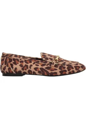 Moschino Sko, Dame, Brun, 35 EU, Faux Fur, Faux Fur Loafers med rund tå