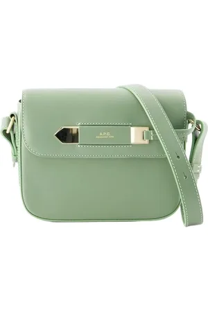 A.P.C. Taske, Dame, Grøn, ONE SIZE, Bomuld, Charlotte Crossbody Taske