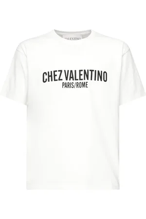 VALENTINO GARAVANI Top, Herre, Hvid, XL, Bomuld, Hvide bomuldst-shirts og poloer