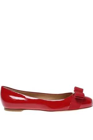 Salvatore Ferragamo Sko, Dame, Rød, 36 1/2 EU, Uld, Varina Ballet Flats