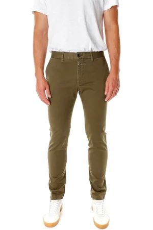 Closed Bukser, Herre, Grøn, W31 L32, Bomuld, Slim Fit Chino Bukser