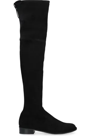 Stuart Weitzman Sko, Dame, Sort, 37 EU, Suede, Stretch Suede Overknee Støvler