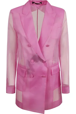 Max Mara Jakke, Dame, Lyserød, XS, Negrar Silk Blazer