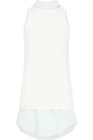 Maison Margiela Kjole, Dame, Blå, L, Ærmeløs Ribstrikket Tanktop