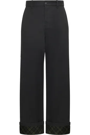 Burberry Bukser, Herre, Sort, M, Bomuld, Sorte Carpenter-bukser med logo