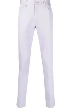 Maison Margiela Jeans, Dame, Lilla, W29, Bomuld, Slim-fit Jeans