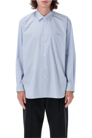 Comme des Garçons Skjorte, Herre, Blå, L, Bomuld, Stripes Shirt