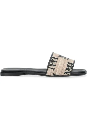 Max Mara Sko, Dame, Brun, 39 EU, Logoslide Sliders