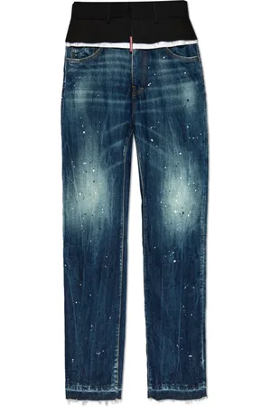 Dsquared2 Jeans, Dame, Blå, S, Bomuld, Jeans Fremstillet af Kombinerede Materialer