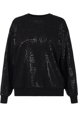 Elisabetta Franchi Sweathshirts & Hoodies, Dame, Sort, S, Uld, Sort sweater