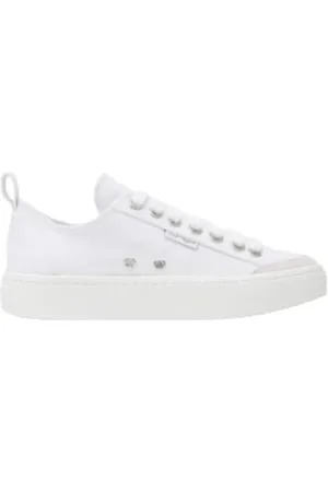Courrèges Sko, Dame, Hvid, 36 EU, Bomuld, Hvide Fashion Sneakers Mode Luxe