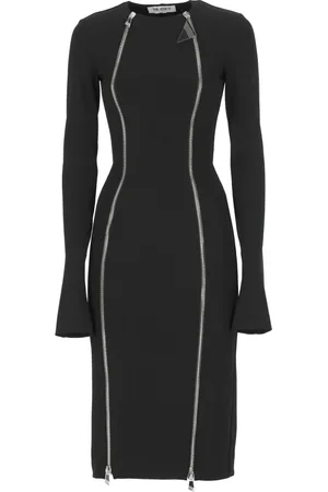 The Attico Kjole, Dame, Sort, S, Midi Kjole
