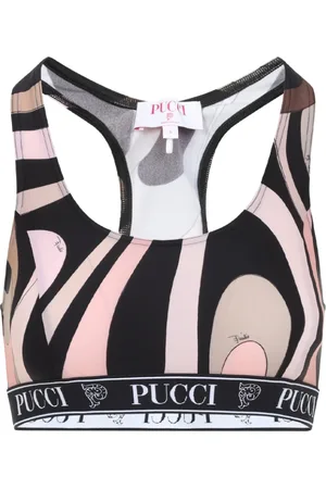 Emilio Pucci Top, Dame, Flerfarvet, S, Uld, Sort Topslid Pucci Stil