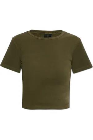 Entire Studios Top, Dame, Grøn, XS, Bomuld, Micro Waffle T-Shirt