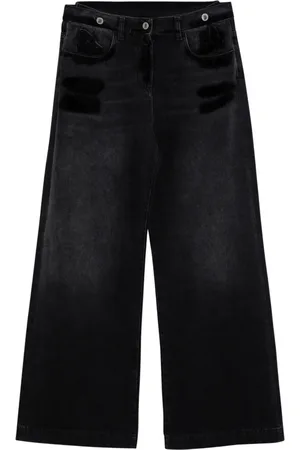 The Attico Jeans, Dame, Sort, W27, Denim, Palazzo Style Denim Jeans