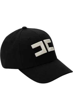 Elisabetta Franchi Tilbehør, Dame, Sort, S, Uld, Stilfuld Hat