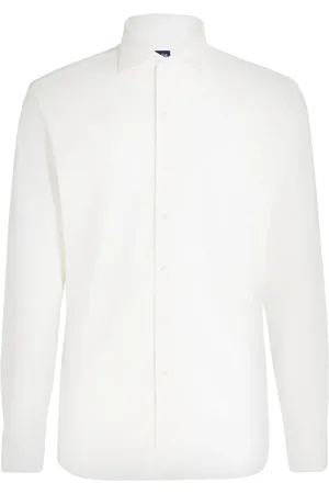 Boggi Milano Skjorte, Herre, Hvid, 2XL, Bomuld, Slim Fit Cotton Jersey Polo Shirt