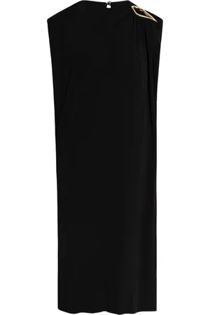Lanvin Kjole, Dame, Sort, M, Sort Øjelet Kjole