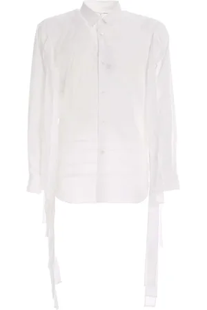 Comme des Garçons Skjorte, Herre, Hvid, S, Bomuld, Hvid Bomuldsskjorte
