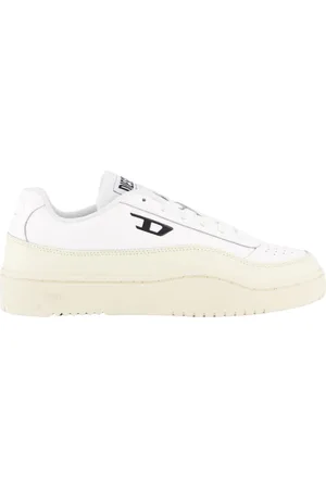Diesel Sko, Herre, Hvid, 41 EU, Læder, Tracker Low Sneakers