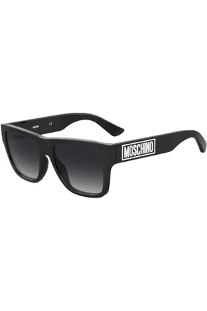 Moschino Tilbehør, Herre, Sort, 57 MM, Uld, Stilfulde solbriller med UV-beskyttelse