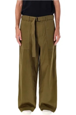 Comme des Garçons Bukser, Herre, Grøn, M, Bomuld, Khaki Cargobukser