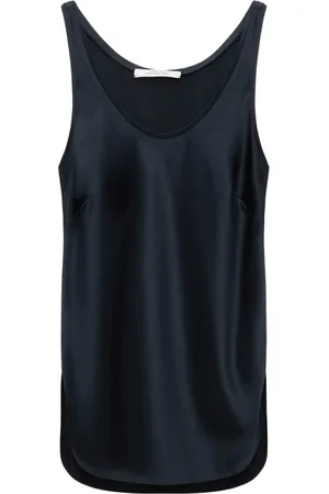 Dorothee Schumacher Top, Dame, Blå, 2XL, Shiny Top Sense of Shine