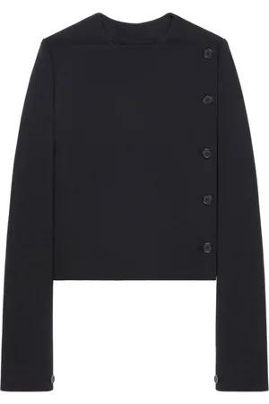 Courrèges Jakke, Dame, Sort, S, Uld, Sort Uldblanding Zip Jakke