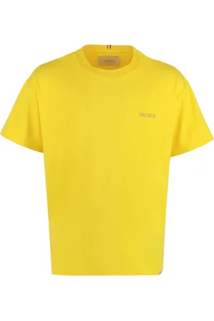 Les Deux Top, Herre, Gul, XS, Bomuld, Diego Logo Bomulds T-shirt
