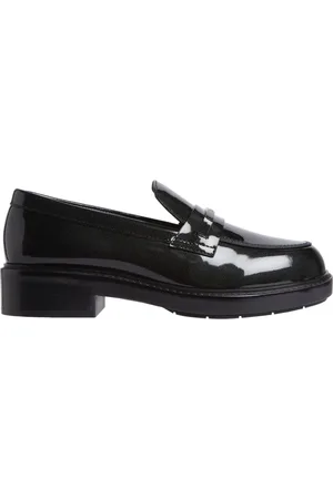 Calvin Klein Sko, Dame, Sort, 37 EU, Læder, Sort Loafer Bar Saff Sko
