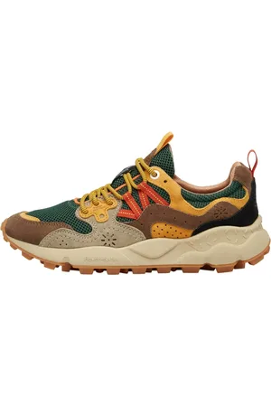 Flower Mountain Sko, unisex, Flerfarvet, 38 EU, Suede, Suede and technical fabric sneakers Yamano 3 UNI