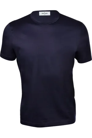 Gran Sasso Top, Herre, Blå, 2XL, Bomuld, Afslappet Bomuld T-shirt