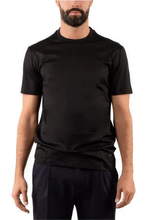 Emporio Armani Top, Herre, Sort, L, Uld, Stilfuld T-shirt