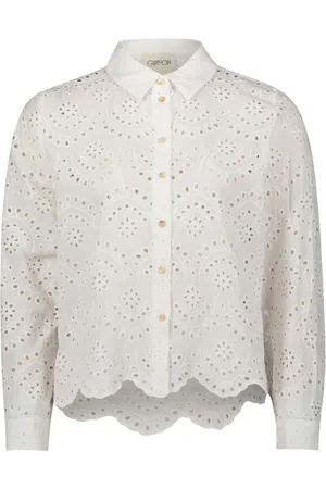 Cartoon Bluser & Skjorter, Dame, Hvid, L, Blondebluse med knaplukning